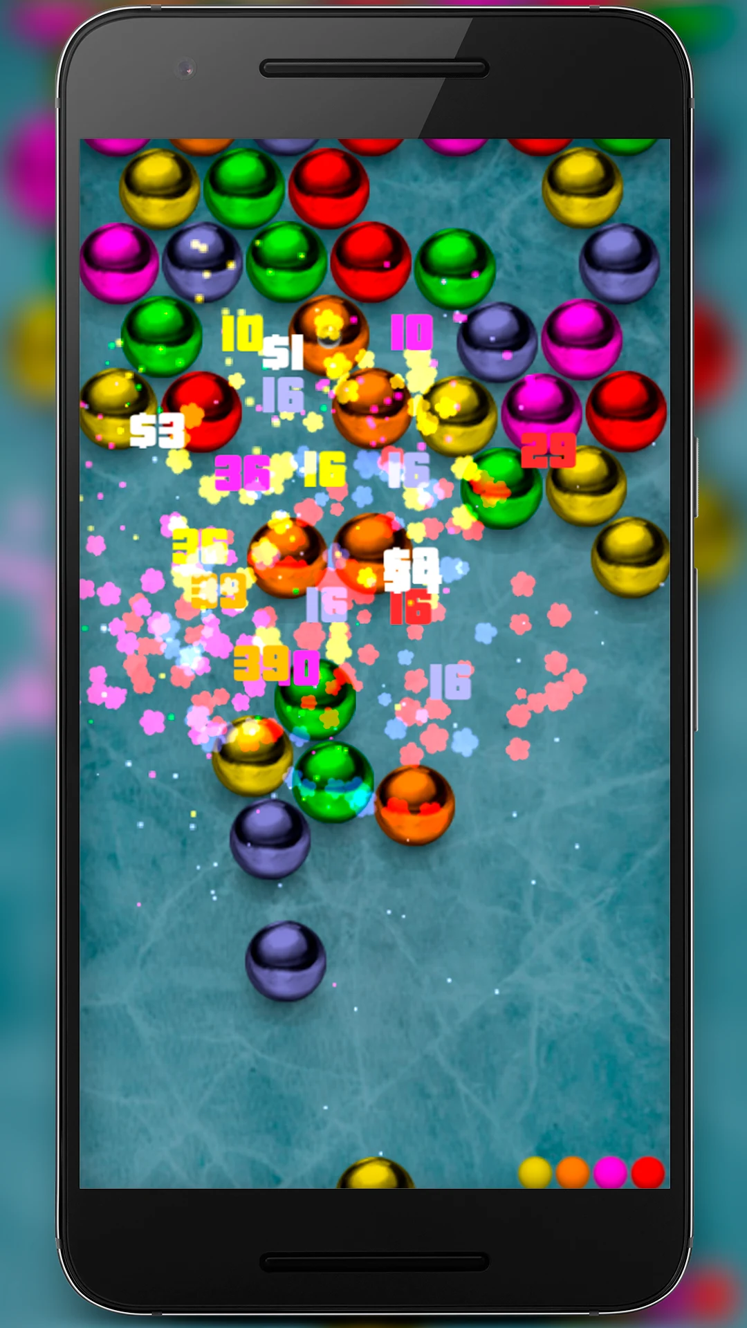 Magnetic balls bubble shoot screenshot