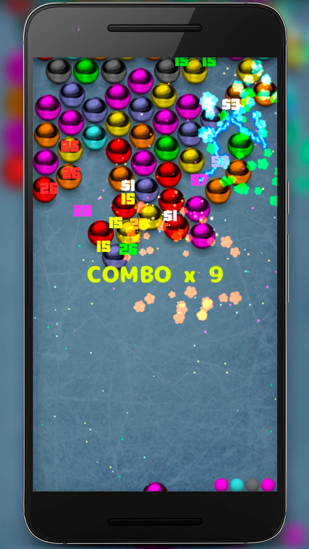 Magnetic balls bubble shoot screenshot