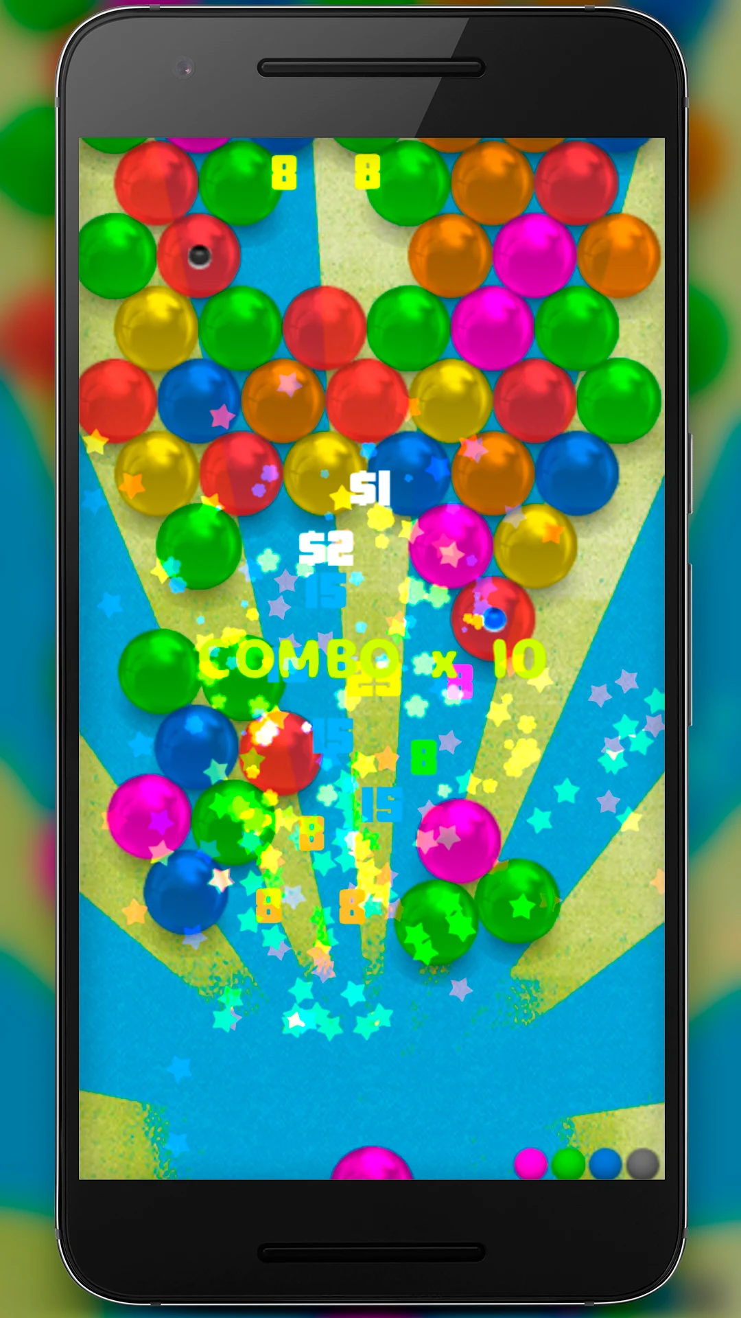 Magnetic balls bubble shoot screenshot